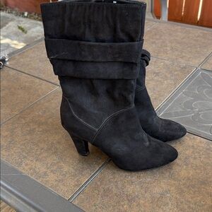 Geneva Black Heeled Boots